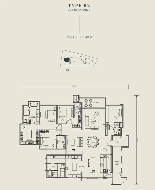 Aetas Seputeh Type B2 floor plan