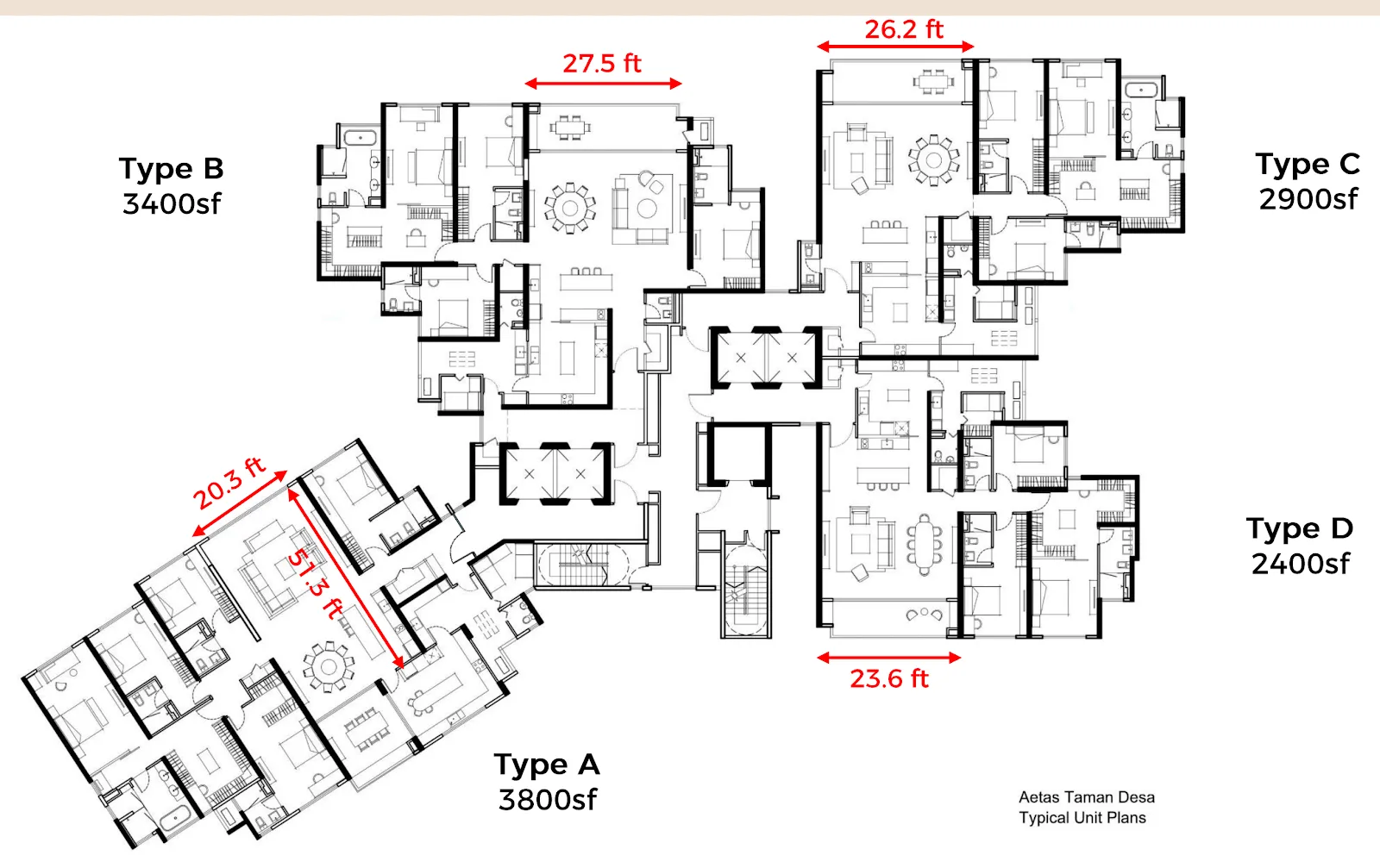 Aetas Taman Desa floor plan