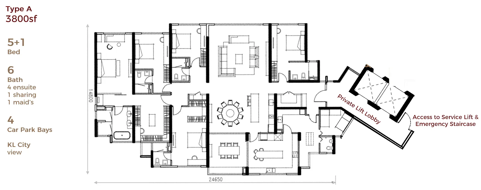 Aetas Taman Desa floor plan