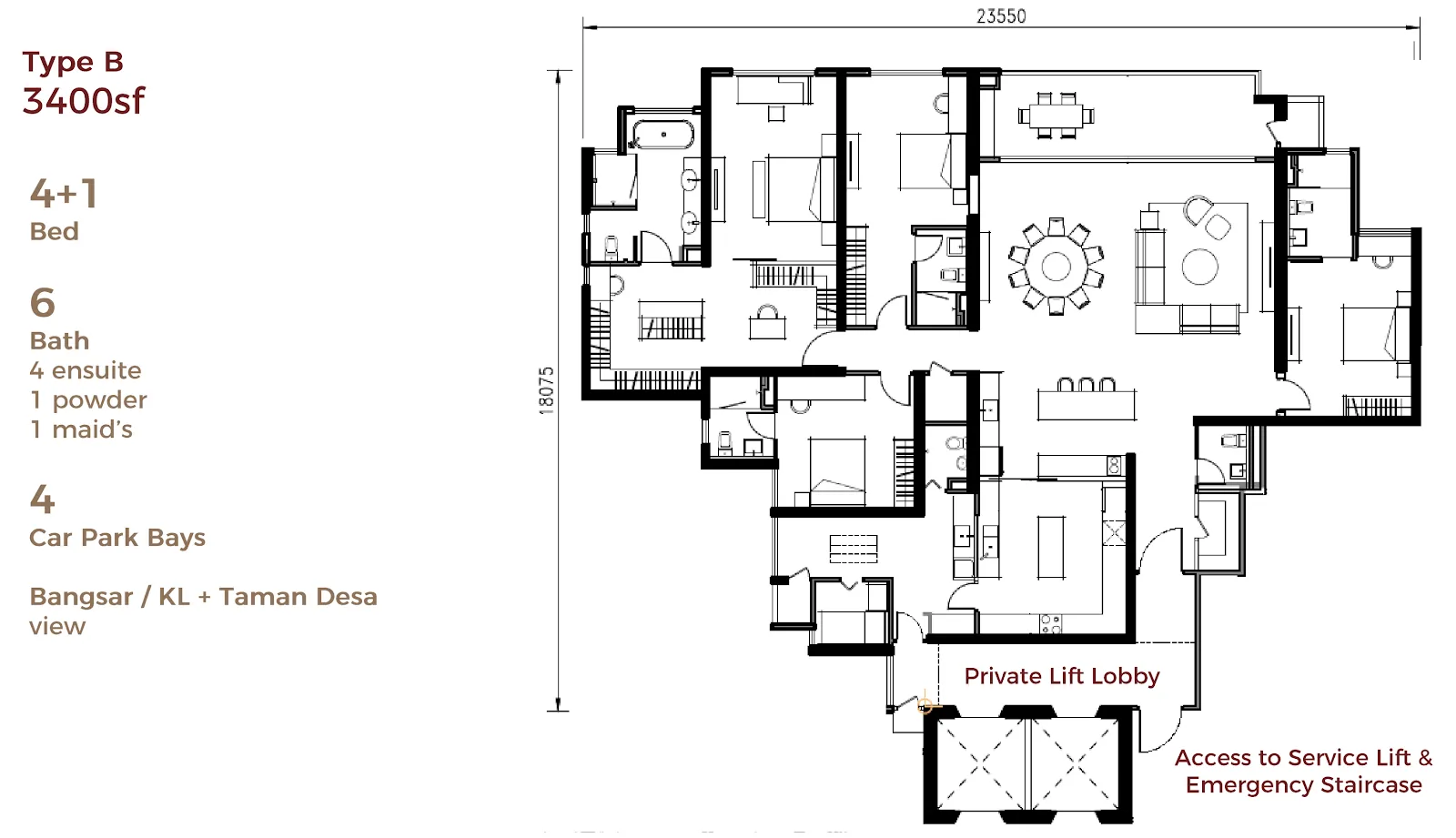 Aetas Taman Desa floor plan