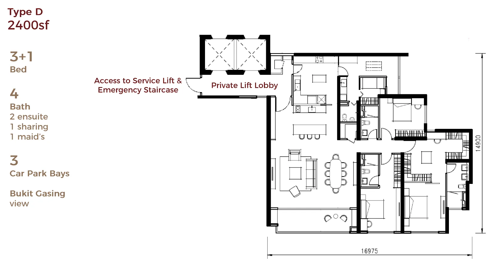 Aetas Taman Desa floor plan