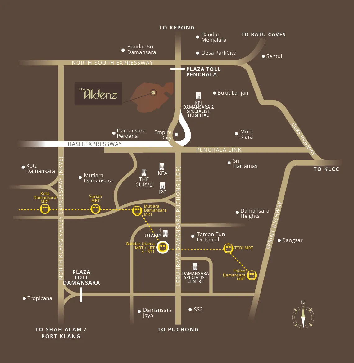 The Aldenz, Petaling Jaya: location map (15 of 15)