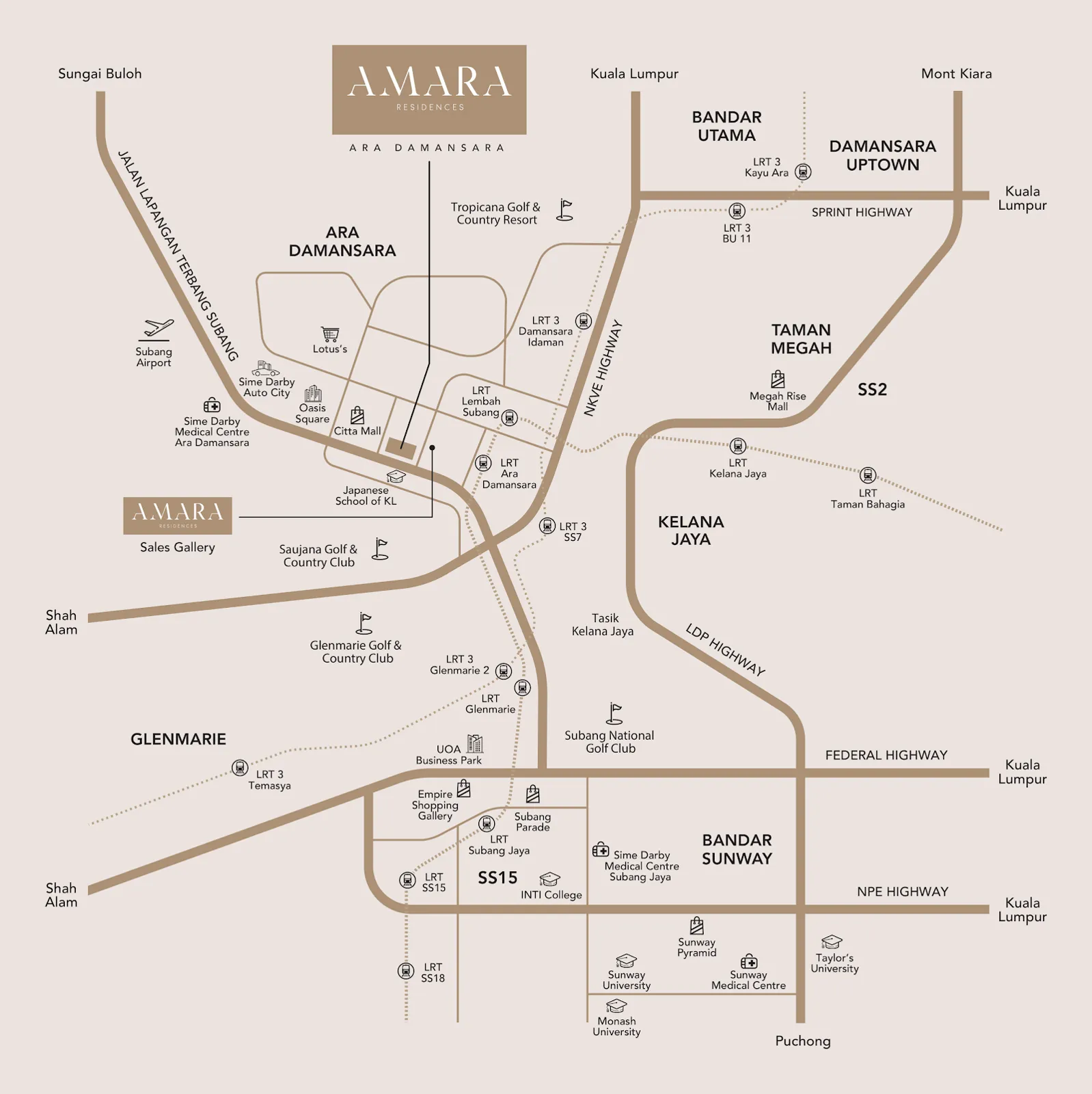 Amara, Petaling Jaya: location map (18 of 18)