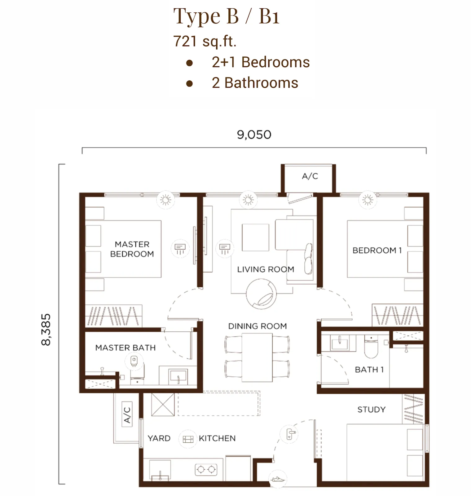 Amberwood Type B floor plan