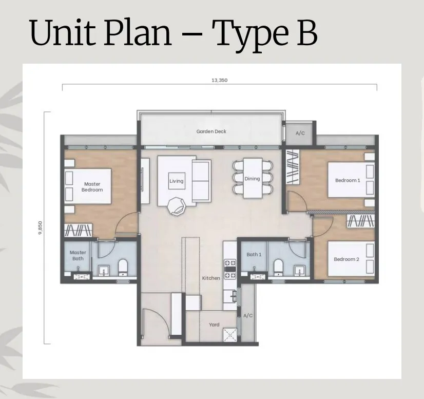 Amika Residence Type B floor plan