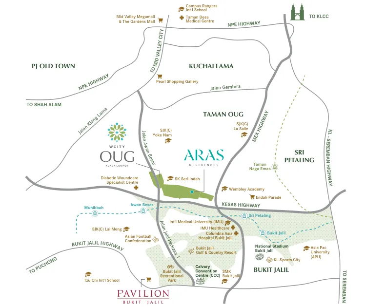 Aras Residence, OUG / Kuchai Lama: location map (21 of 21)