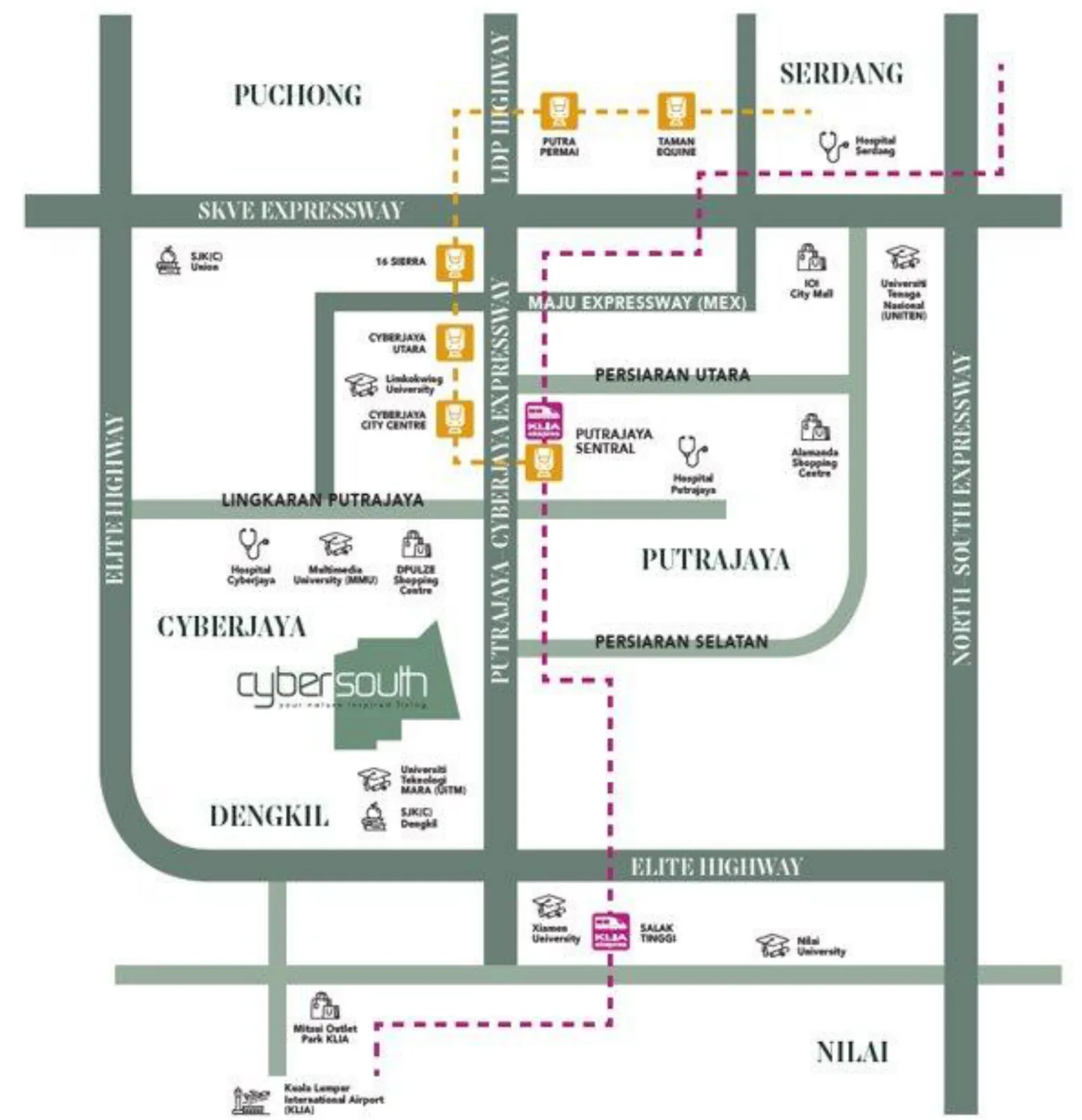 Avalon Cybersouth location map