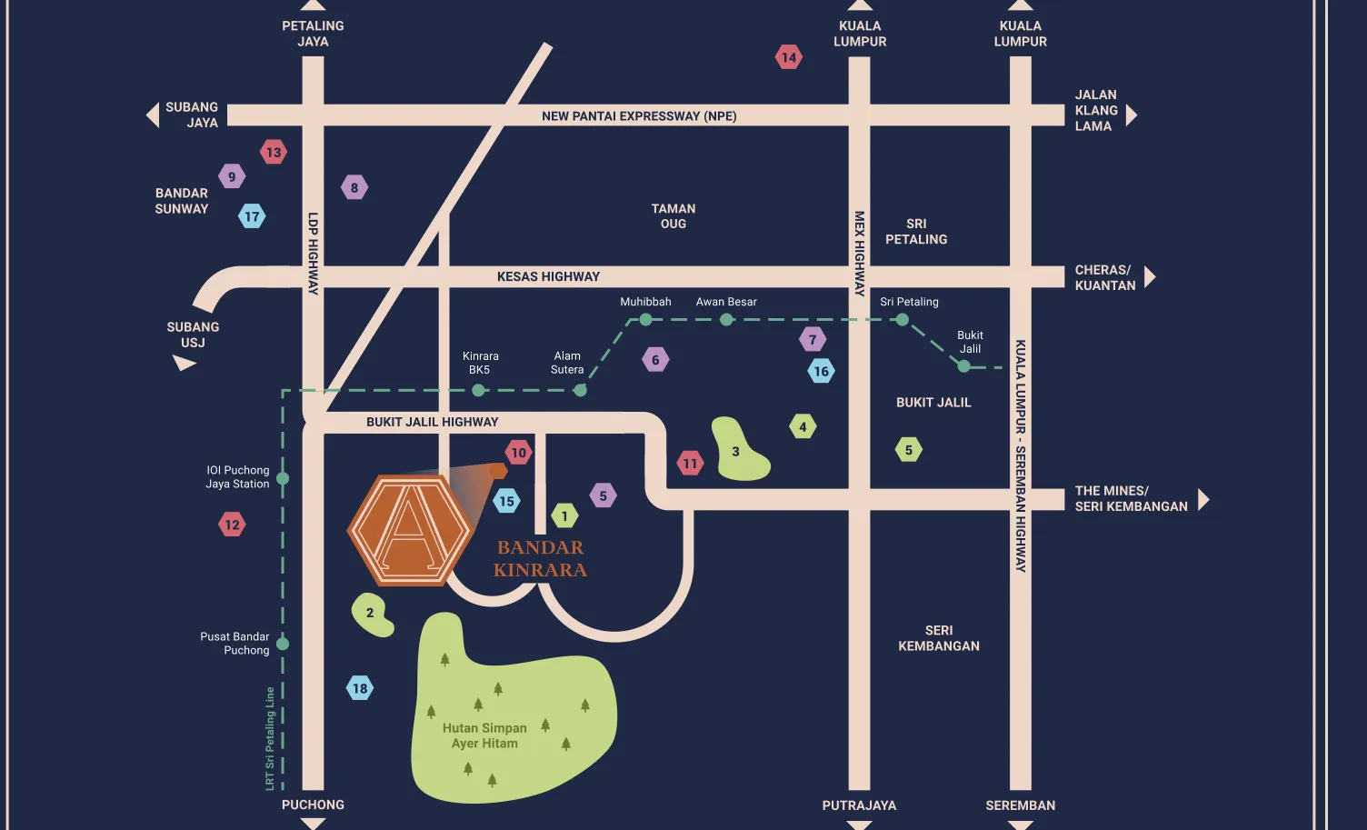 Avantro Residences, Puchong: location map (16 of 16)