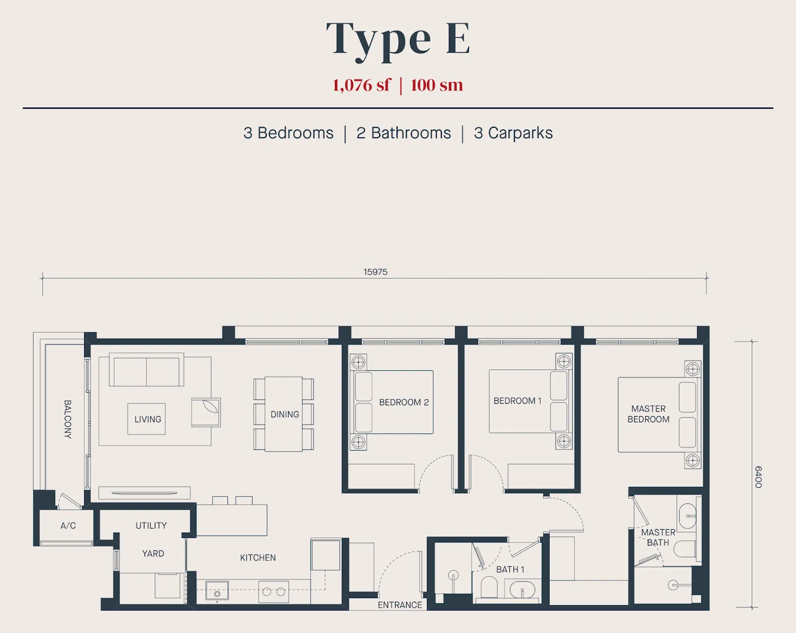 Avéa Type E floor plan