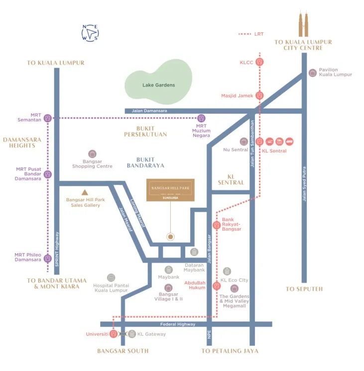 Bangsar Hill Park – Tower B and C, Bangsar: location map (7 of 7)