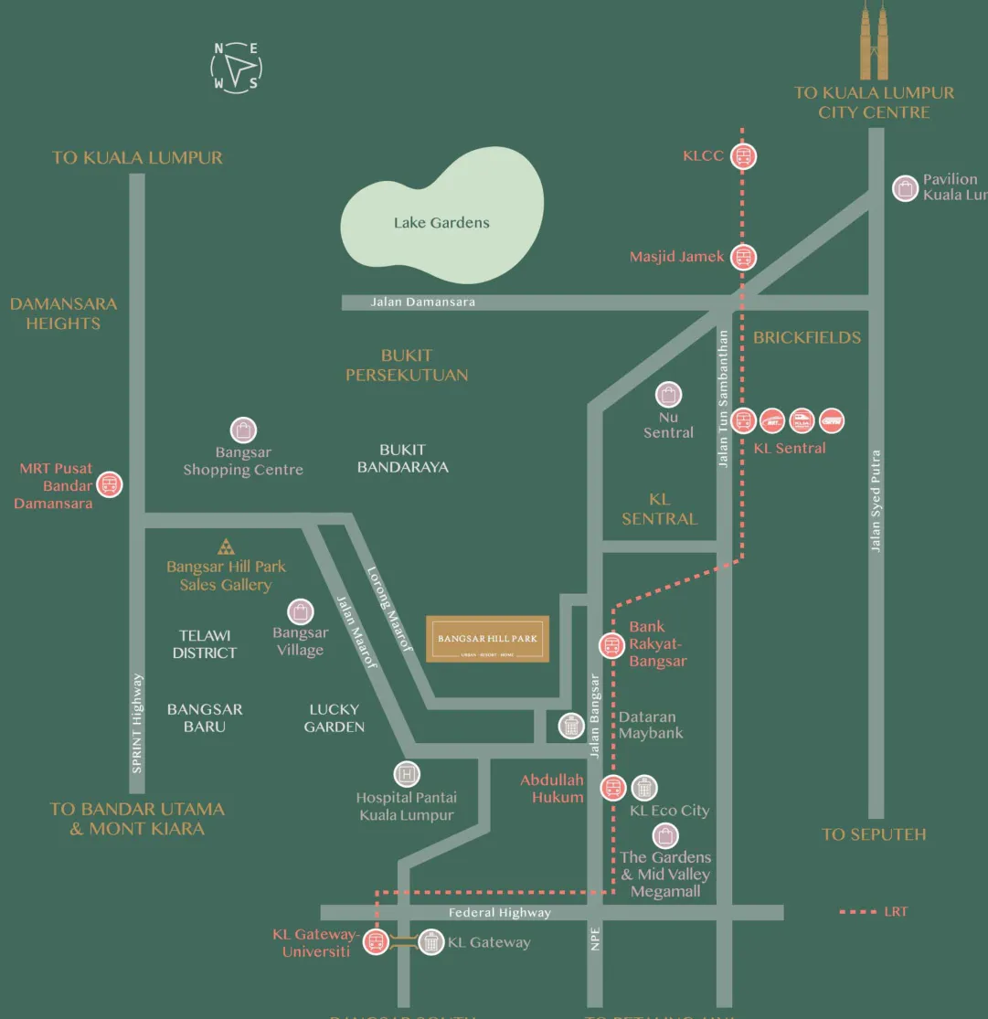 Bangsar Hill Park – Verdura (Tower D and E), Bangsar: location map (11 of 11)