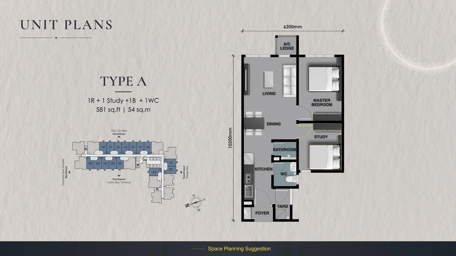 Celestz Type A floor plan