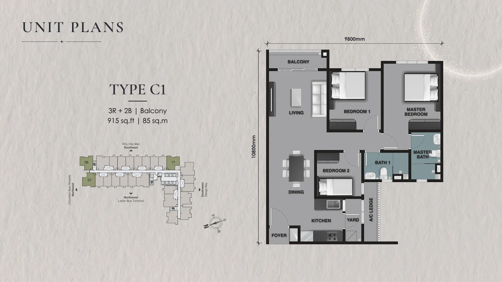 Celestz Type C1 floor plan