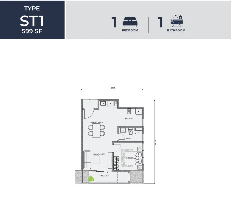 Centrix Type ST1 floor plan