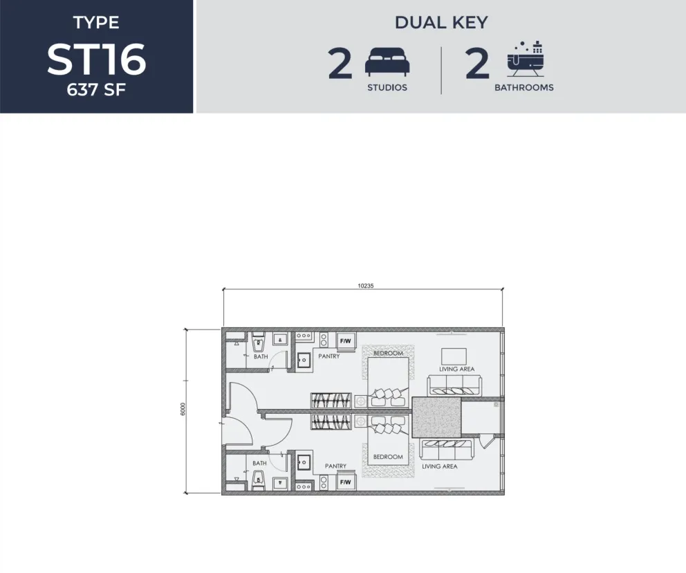 Centrix Type ST16 floor plan