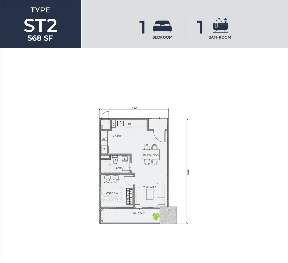 Centrix Type ST2 floor plan