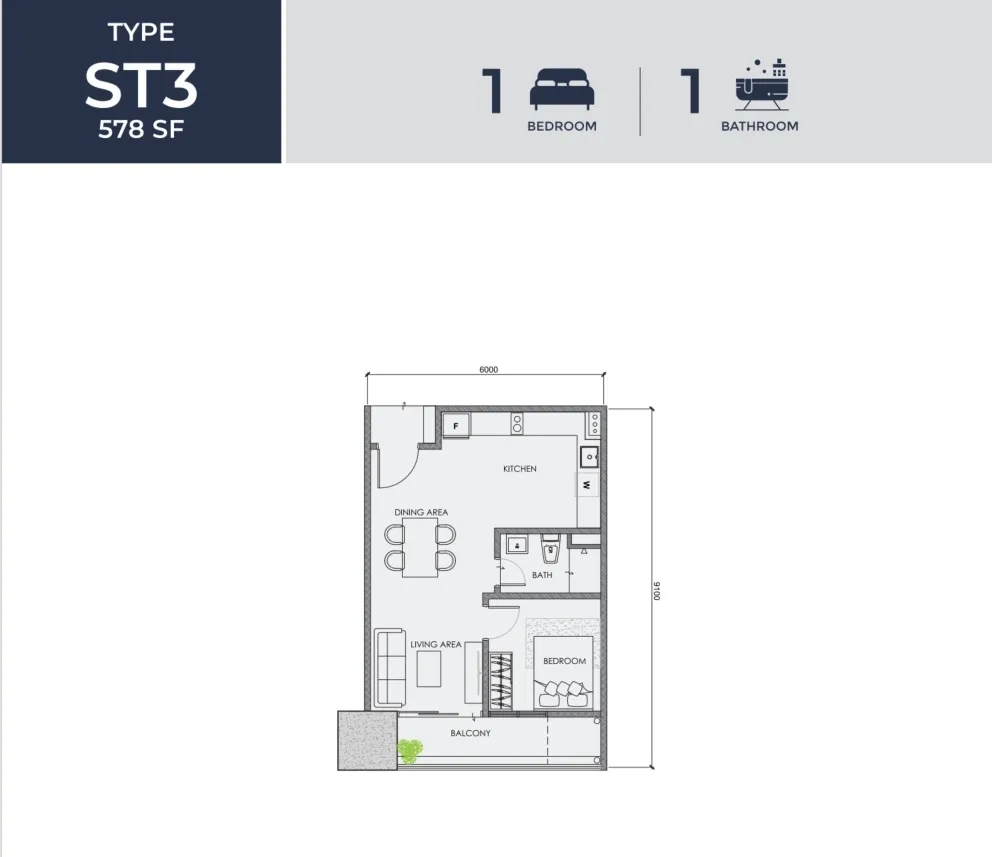 Centrix Type ST3 floor plan