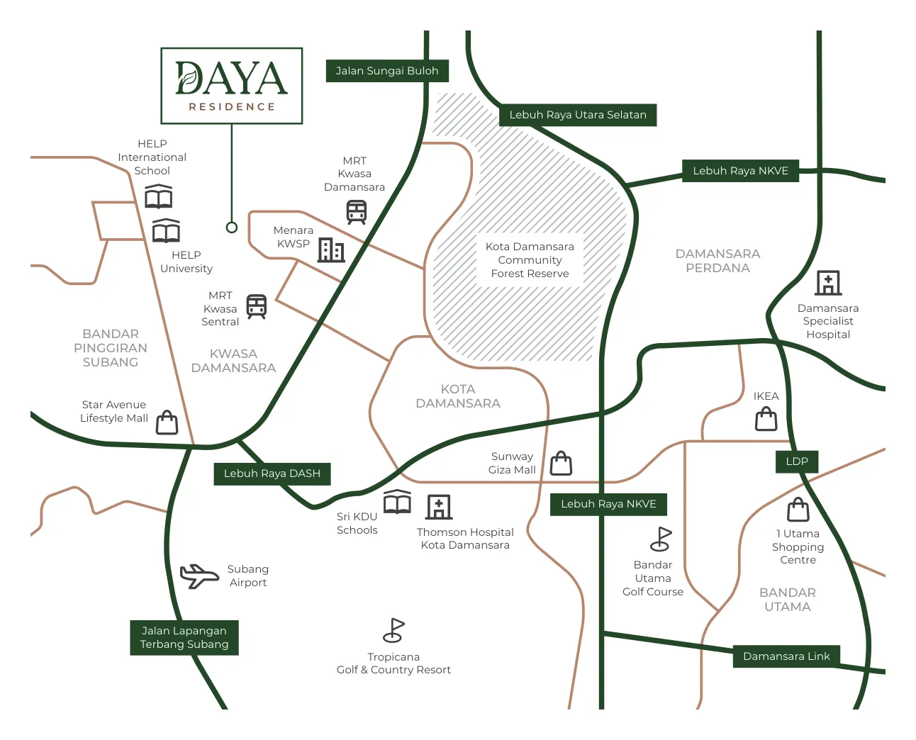Daya Residence, Petaling Jaya: location map (9 of 9)
