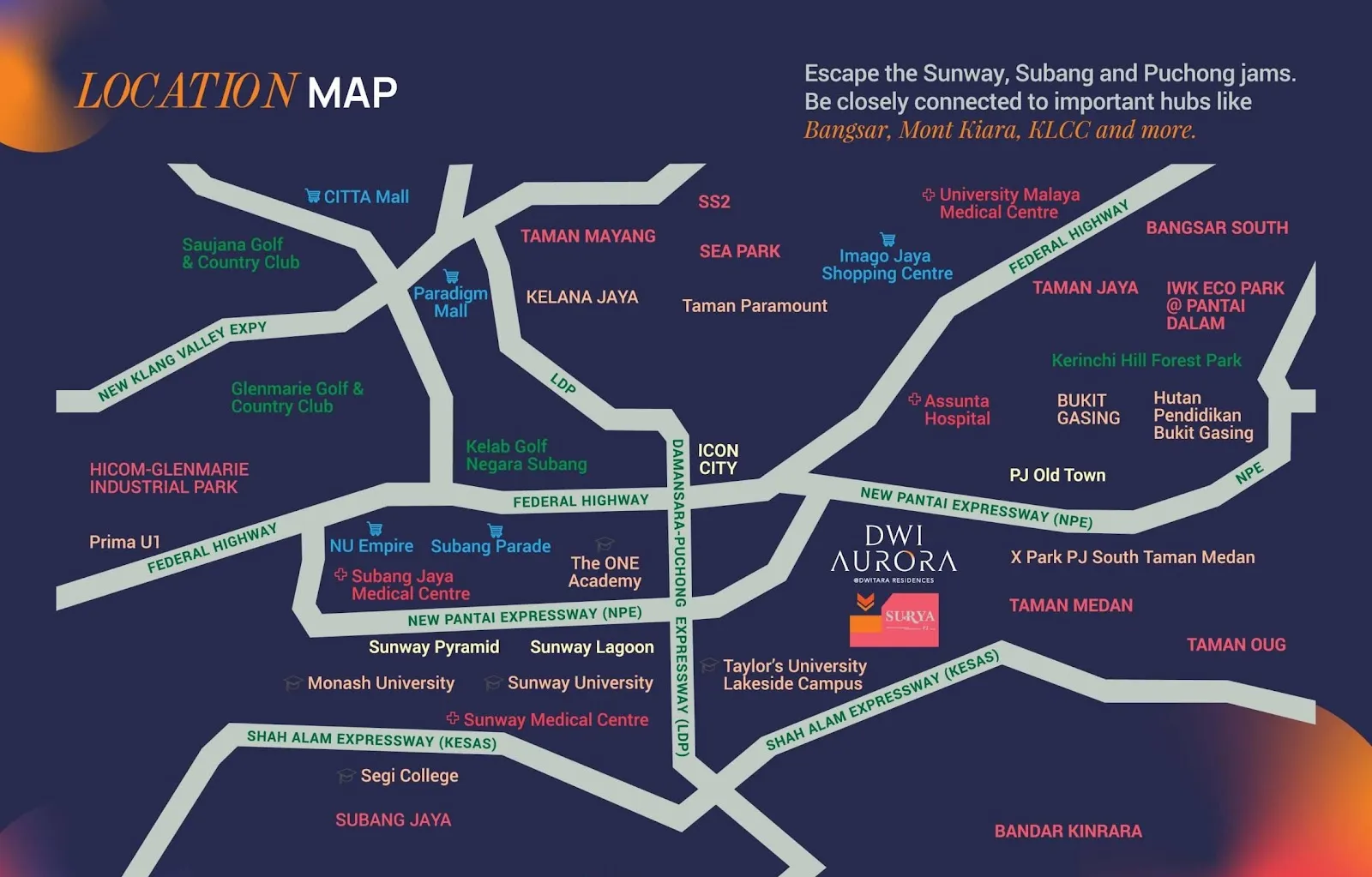 Dwi Aurora, Petaling Jaya: location map (25 of 25)
