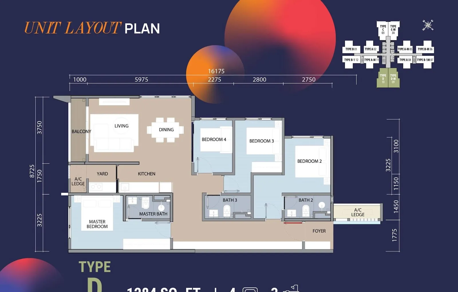 Dwi Aurora Type D floor plan