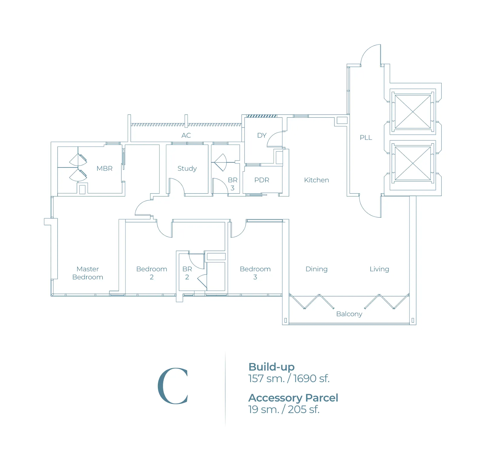 Lightwater Residences floor plan
