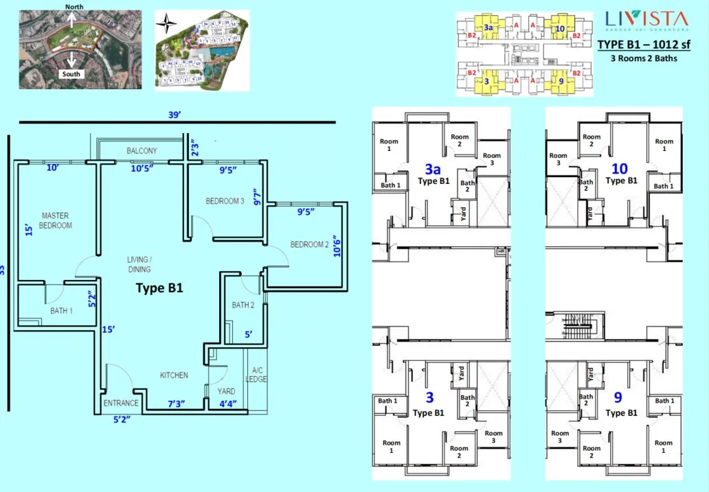 Livista Type B1 floor plan