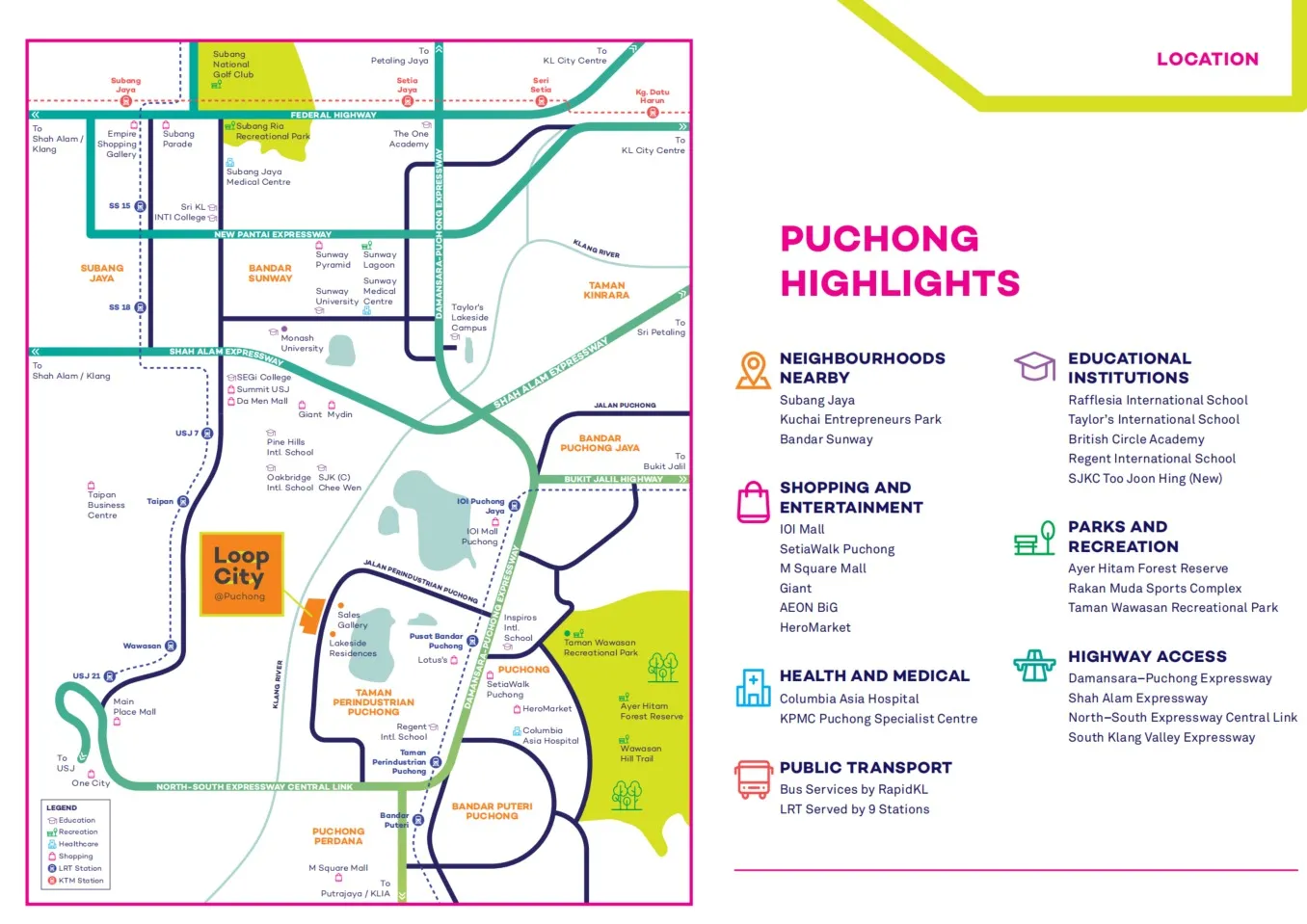 Loop City @ Puchong location map