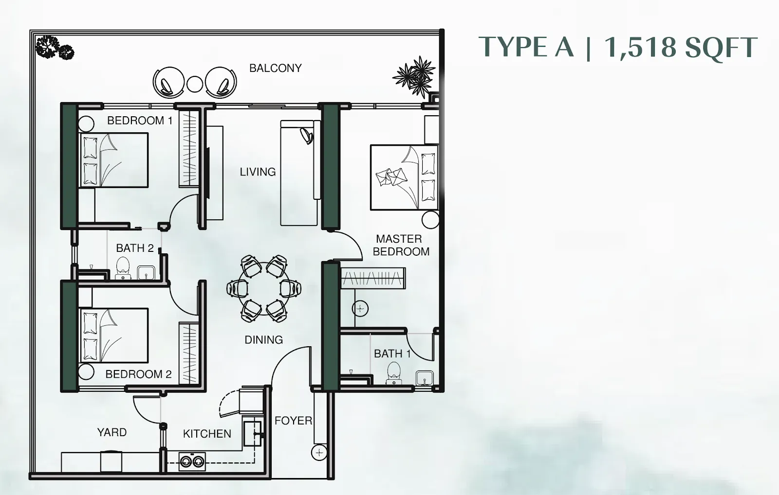 Lumina Residence Georgetown 户型图