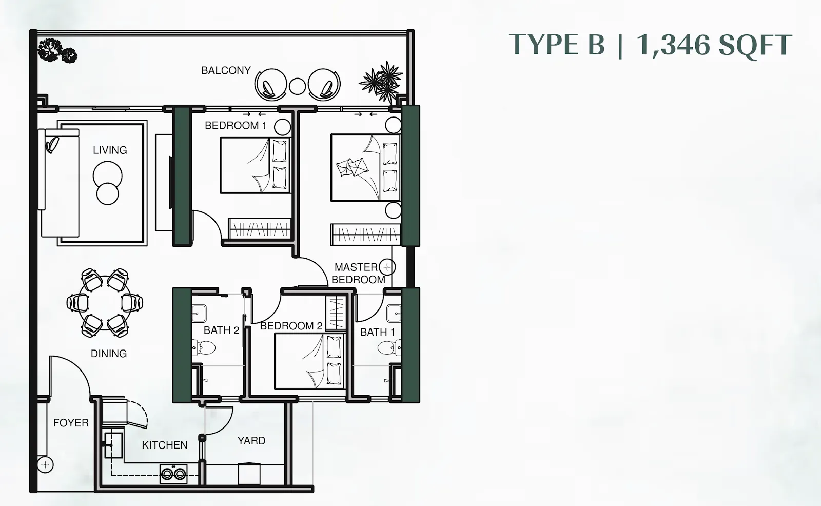 Lumina Residence Georgetown 户型图