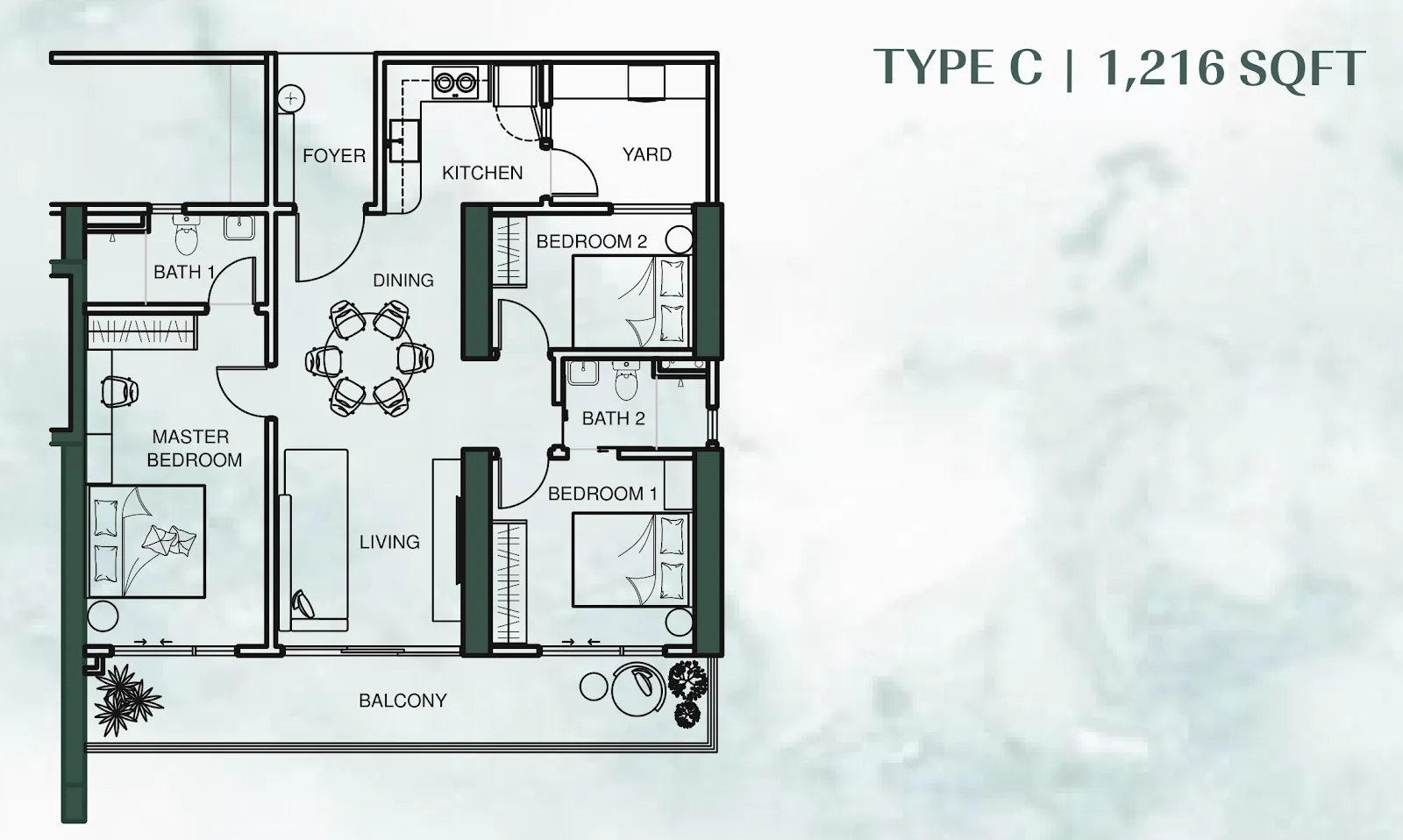 Lumina Residence Georgetown 户型图