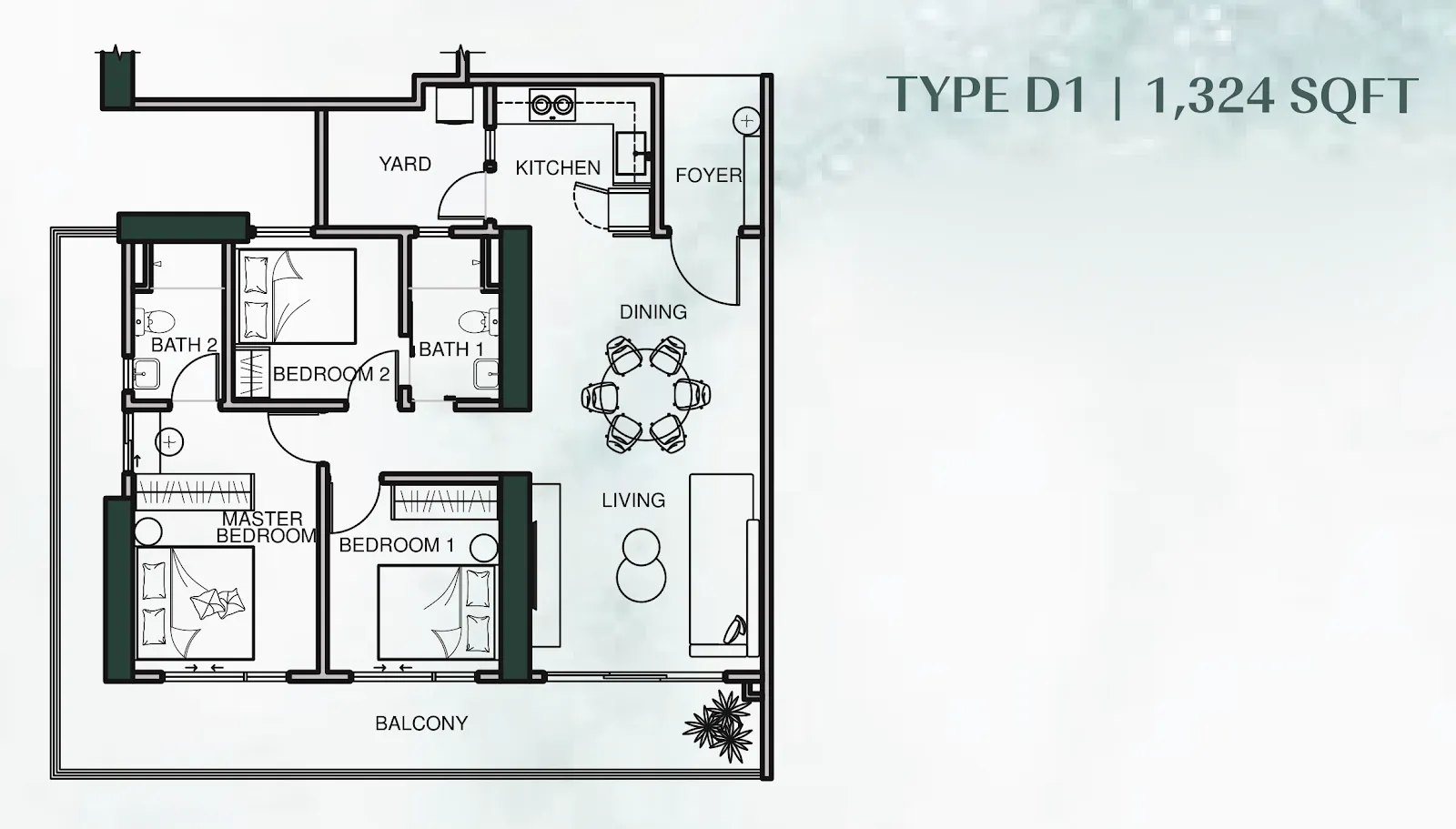 Lumina Residence Georgetown 户型图