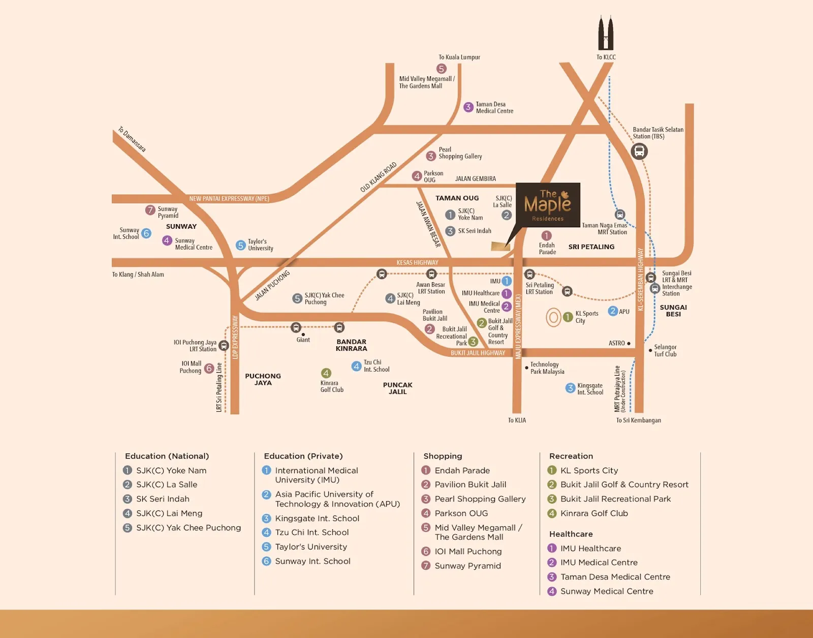 The Maple Residences, OUG / Kuchai Lama: location map (18 of 18)