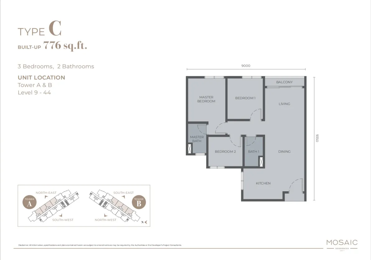 Mosaic floor plan