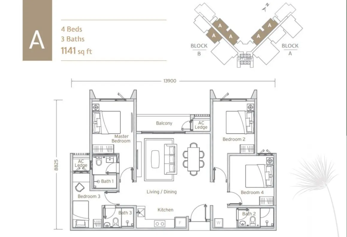 Papyrus Type A floor plan