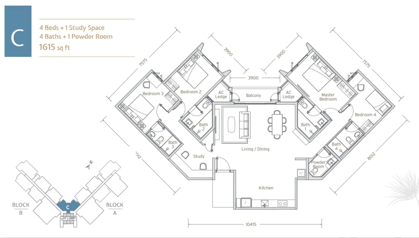 Papyrus Type C floor plan