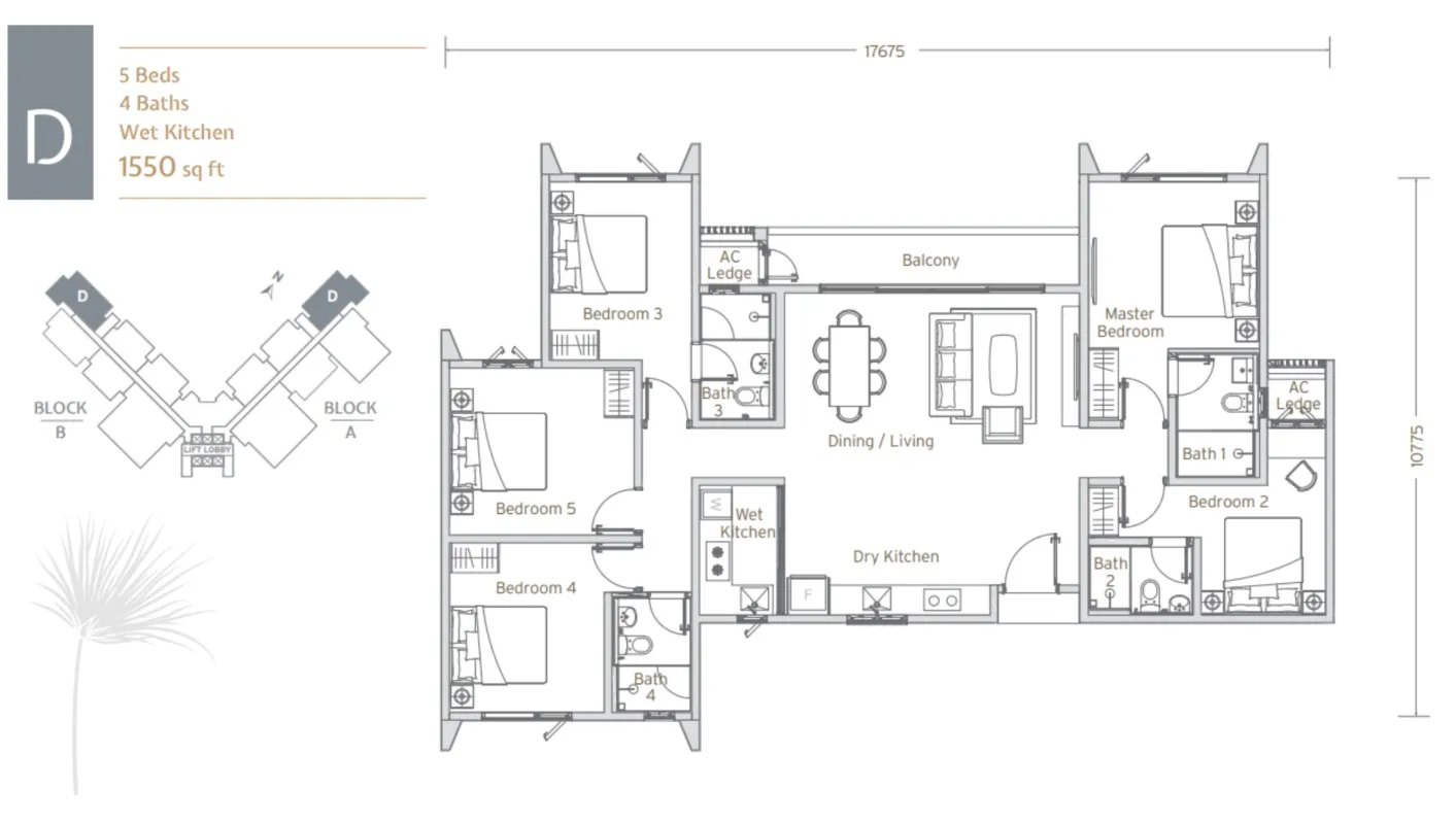 Papyrus Type D floor plan