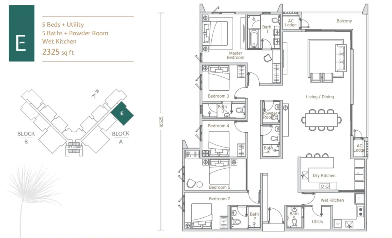 Papyrus Type E floor plan
