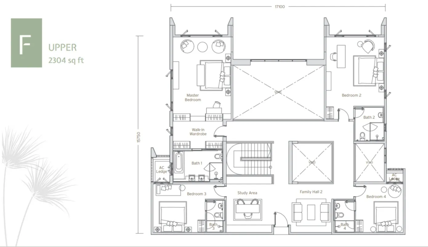 Papyrus Type F floor plan