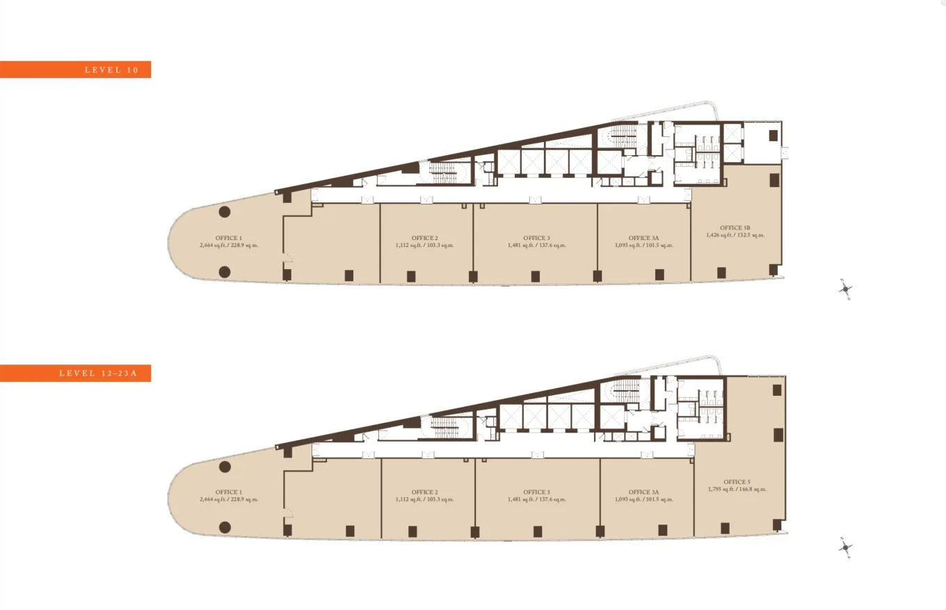 Pavilion Square Office Whole Floor Plan floor plan, about 9770 sq ft