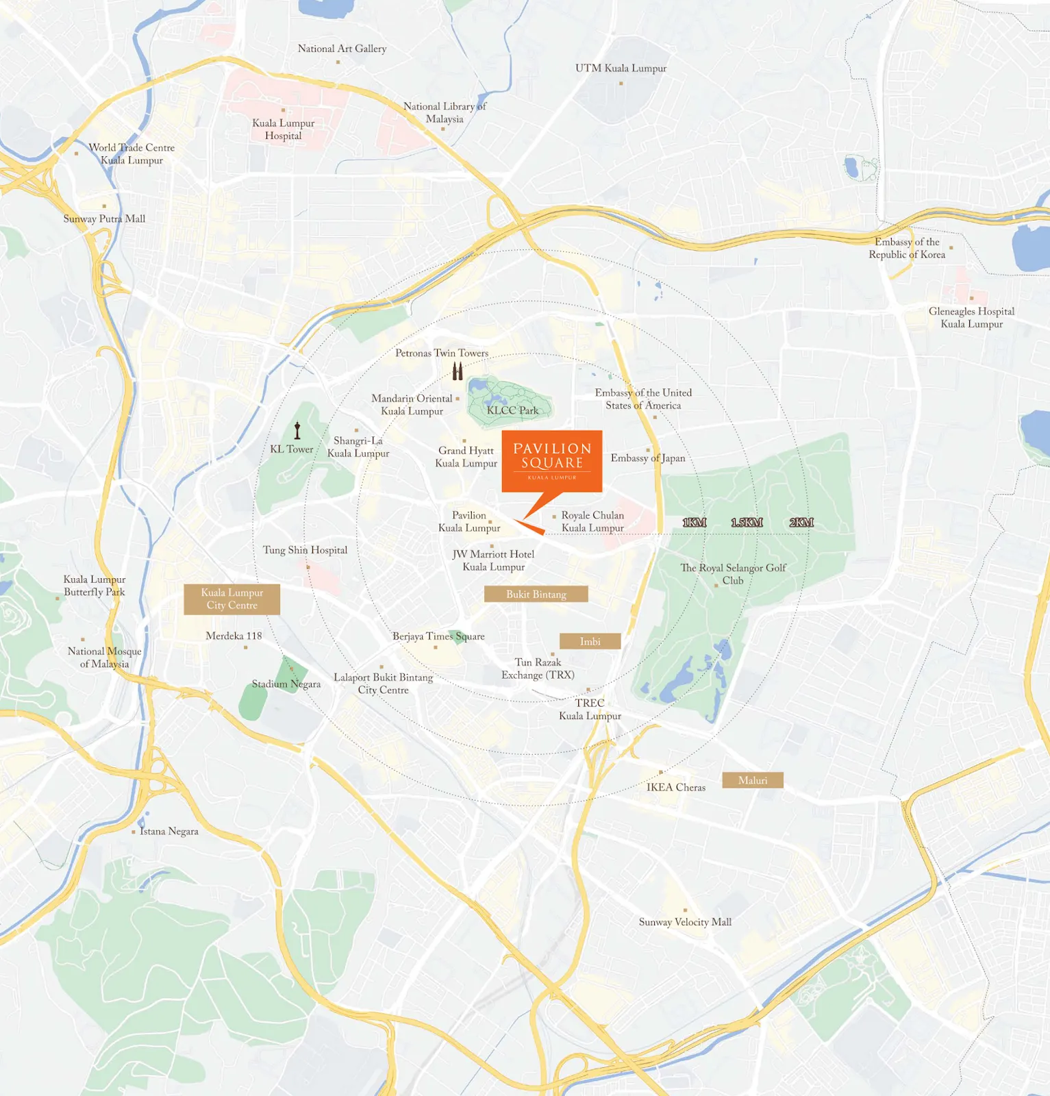 Pavilion Square Residences, KL City Centre / Bukit Bintang: location map (17 of 17)