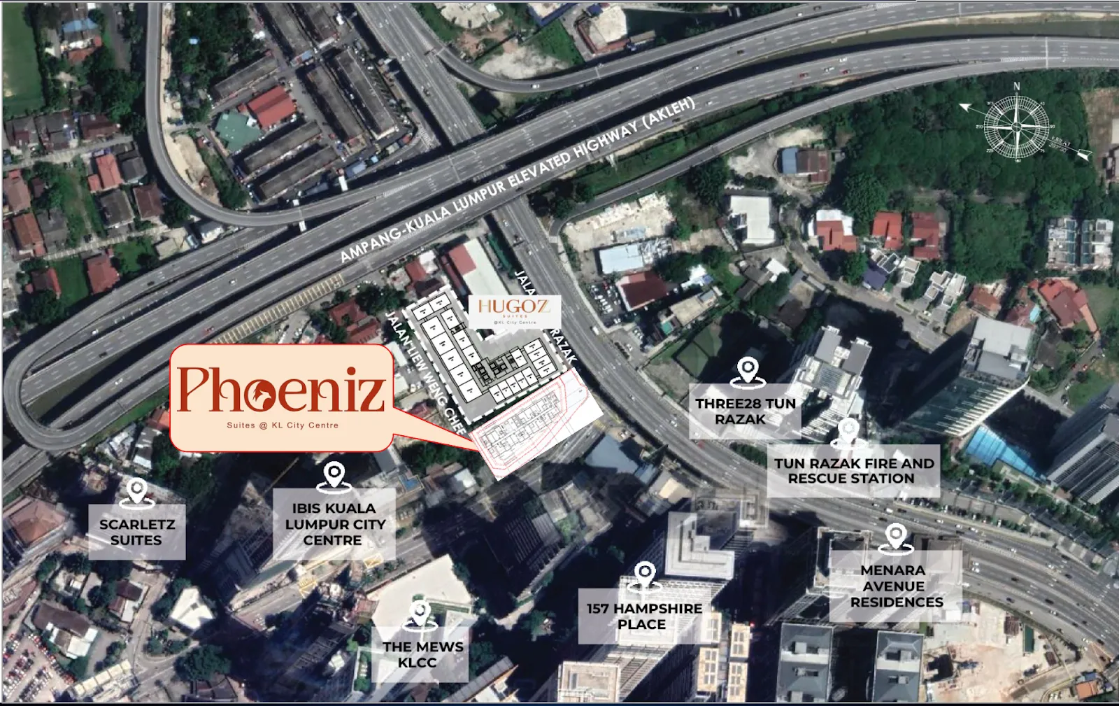 Phoeniz Suites @ KL City Centre, KL City Centre / Bukit Bintang: location map (17 of 17)