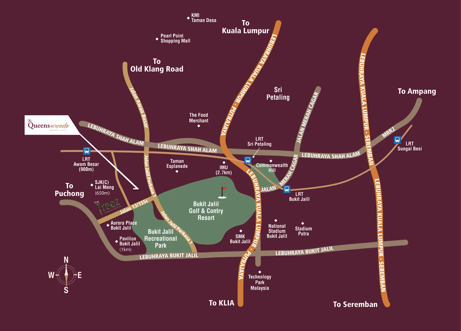 Queenswoodz, Bukit Jalil: location map (12 of 12)