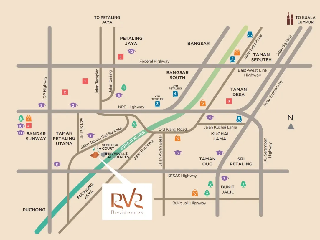 Riverville Residences 2 location map