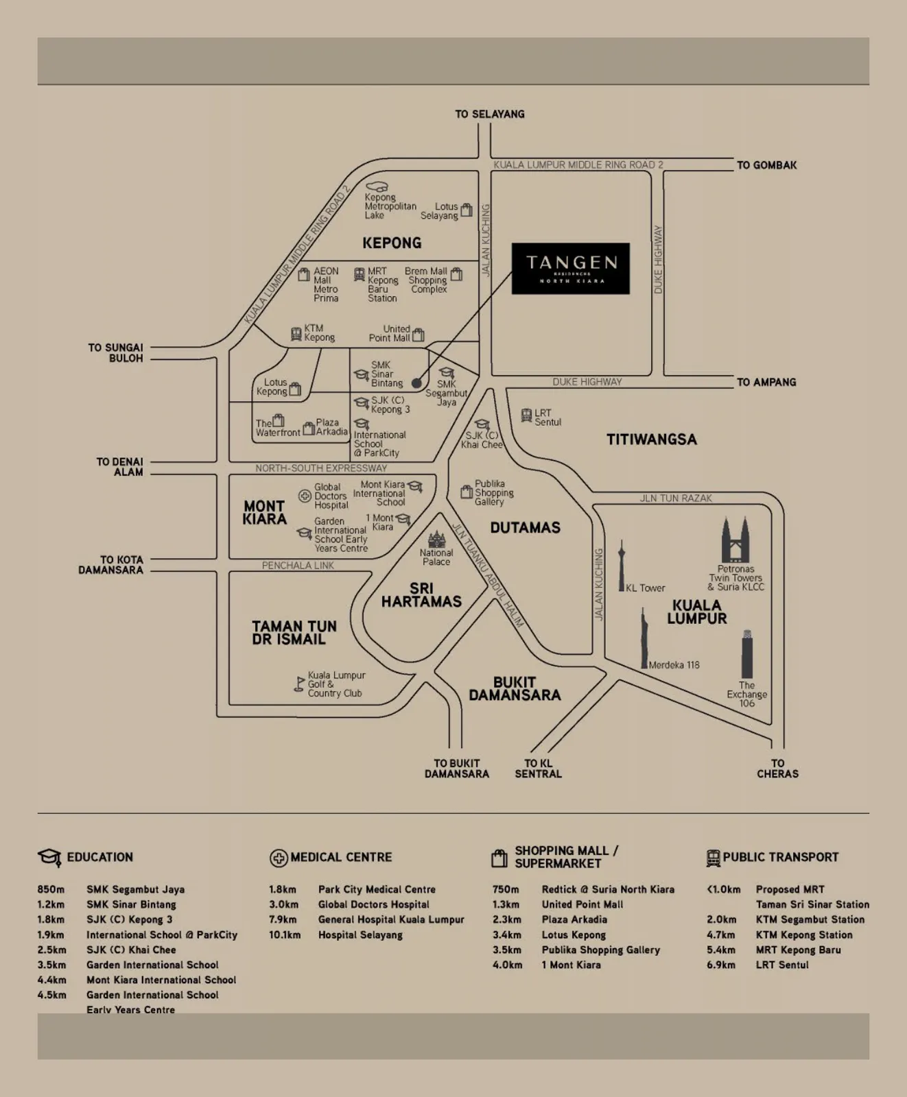Tangen Residence, Kuala Lumpur: location map (12 of 12)