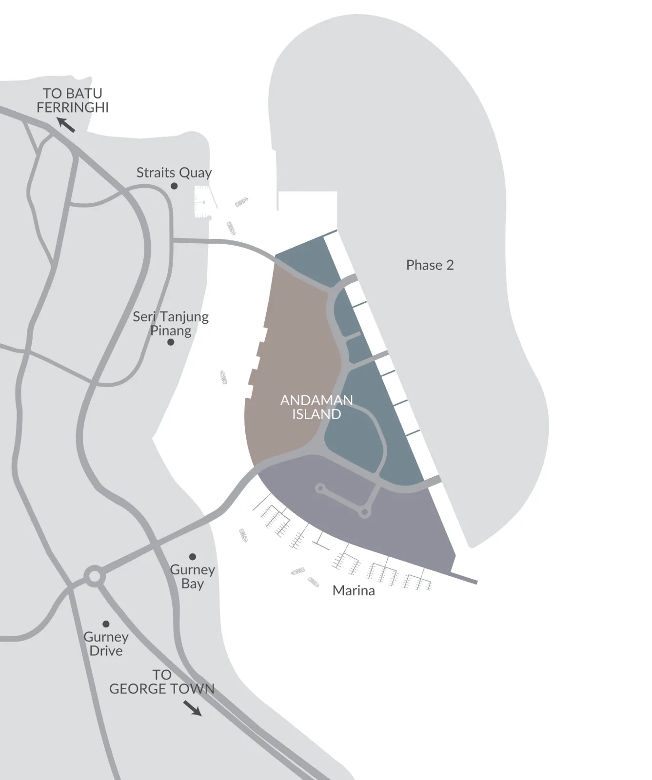 The Lume location map