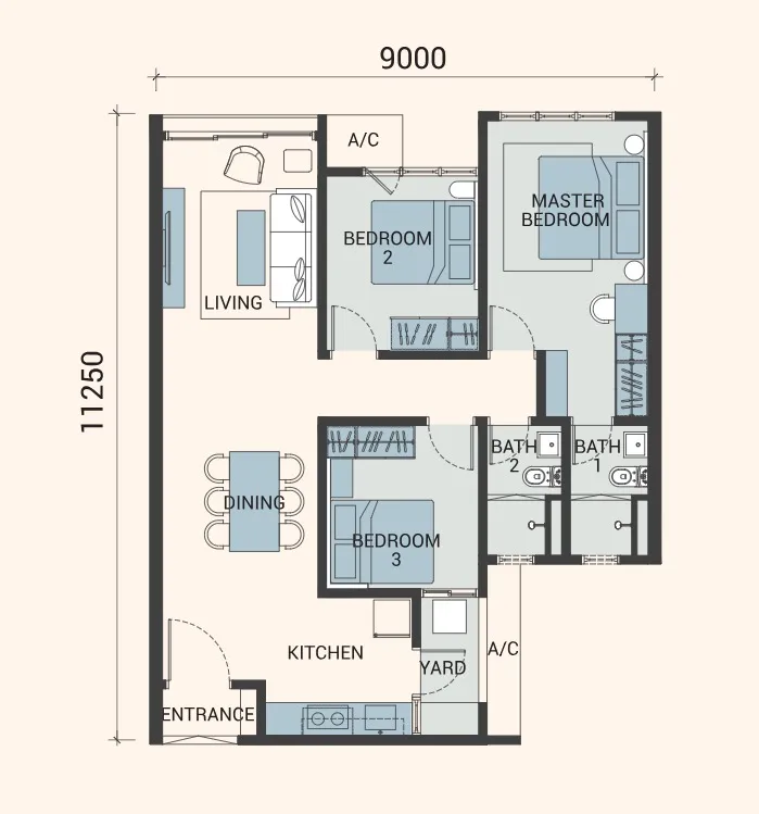 Veridian Type A floor plan