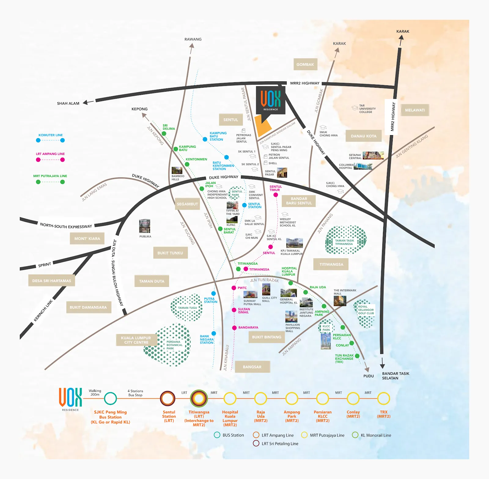 Vox, Sentul: location map (15 of 15)