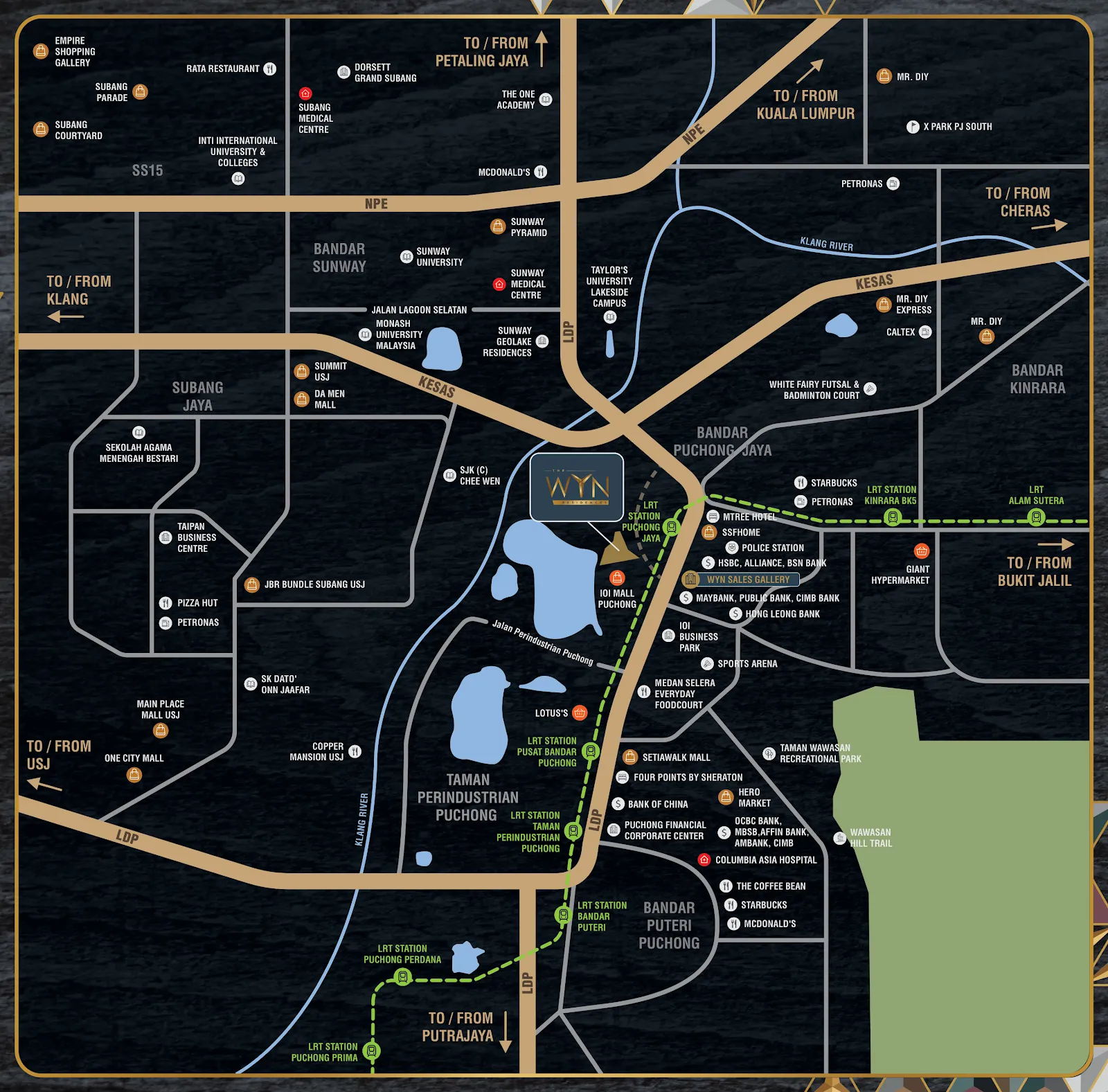 Wyn, Puchong: location map (9 of 9)