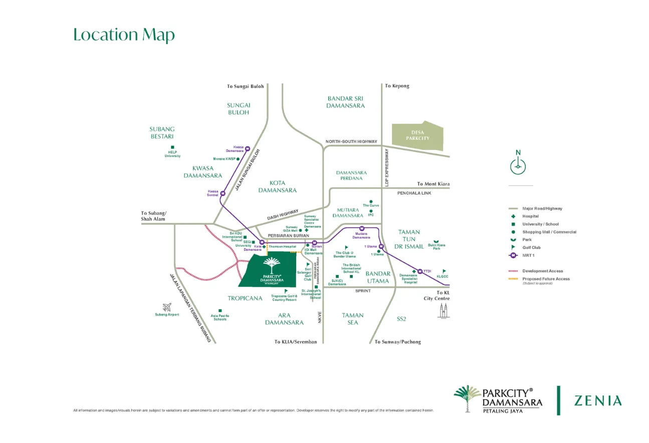 Zenia Damansara, Kwasa Damansara, Shah Alam: location map (12 of 12)